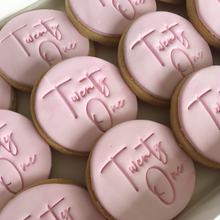 Load image into Gallery viewer, Fondant cookies geelong, birthday cookies, Poppy Jane Cakes Geelong
