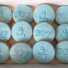 Load image into Gallery viewer, Fondant cookies geelong, baby shower cookies, Poppy Jane Cakes Geelong