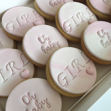 Load image into Gallery viewer, Fondant cookies geelong, baby shower cookies, Poppy Jane Cakes Geelong