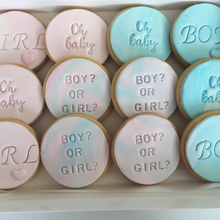 Load image into Gallery viewer, Fondant cookies geelong, baby shower cookies, Poppy Jane Cakes Geelong
