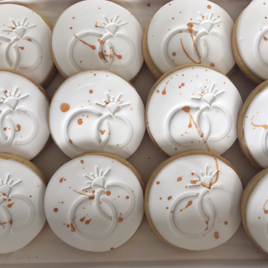 Fondant cookies geelong, wedding cookies, Poppy Jane Cakes Geelong